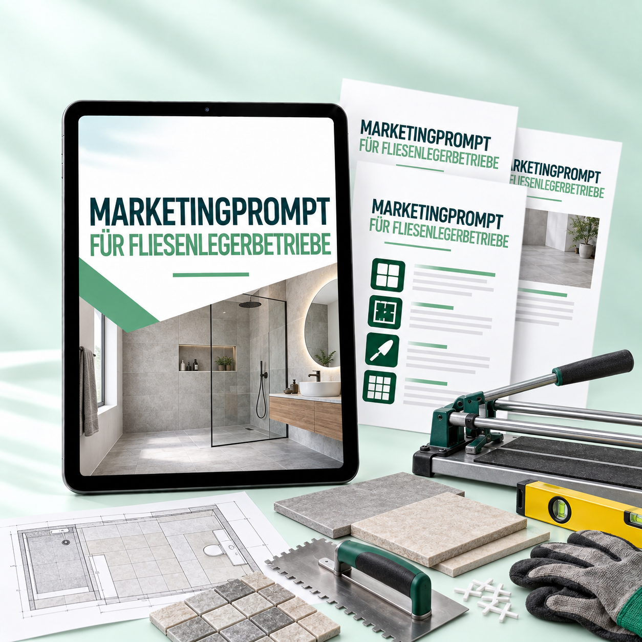 Marketingprompt für Fliesenlegerbetrieb