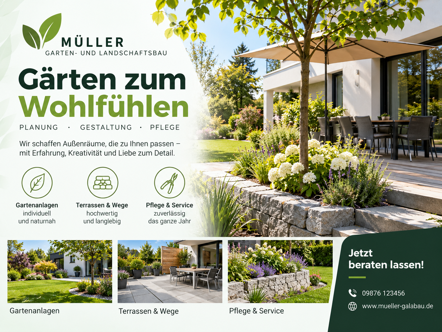 Gärten zum Wohlfühlen – Müller Landschaftsbau